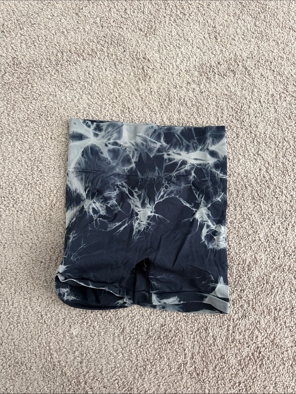 Source Unknown Tie-Dye Black and White Women’s Shorts